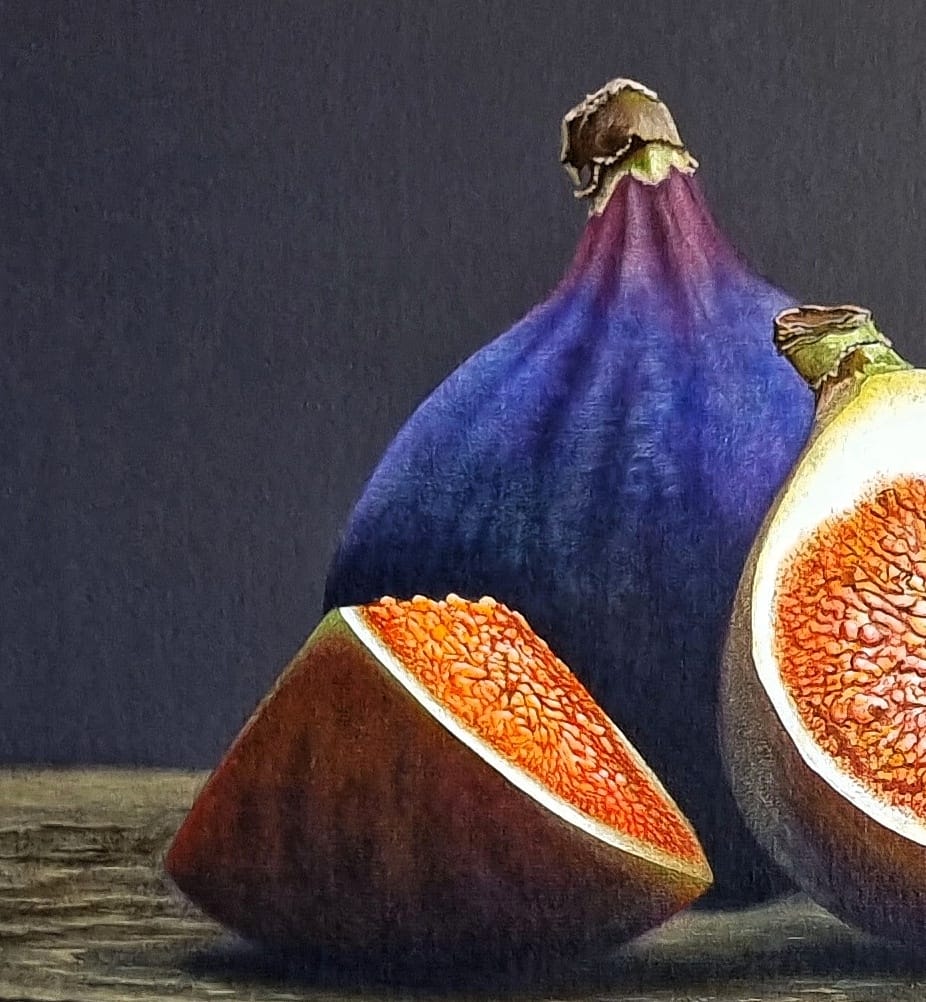 Arte Decorativo Higos sobre Repisa