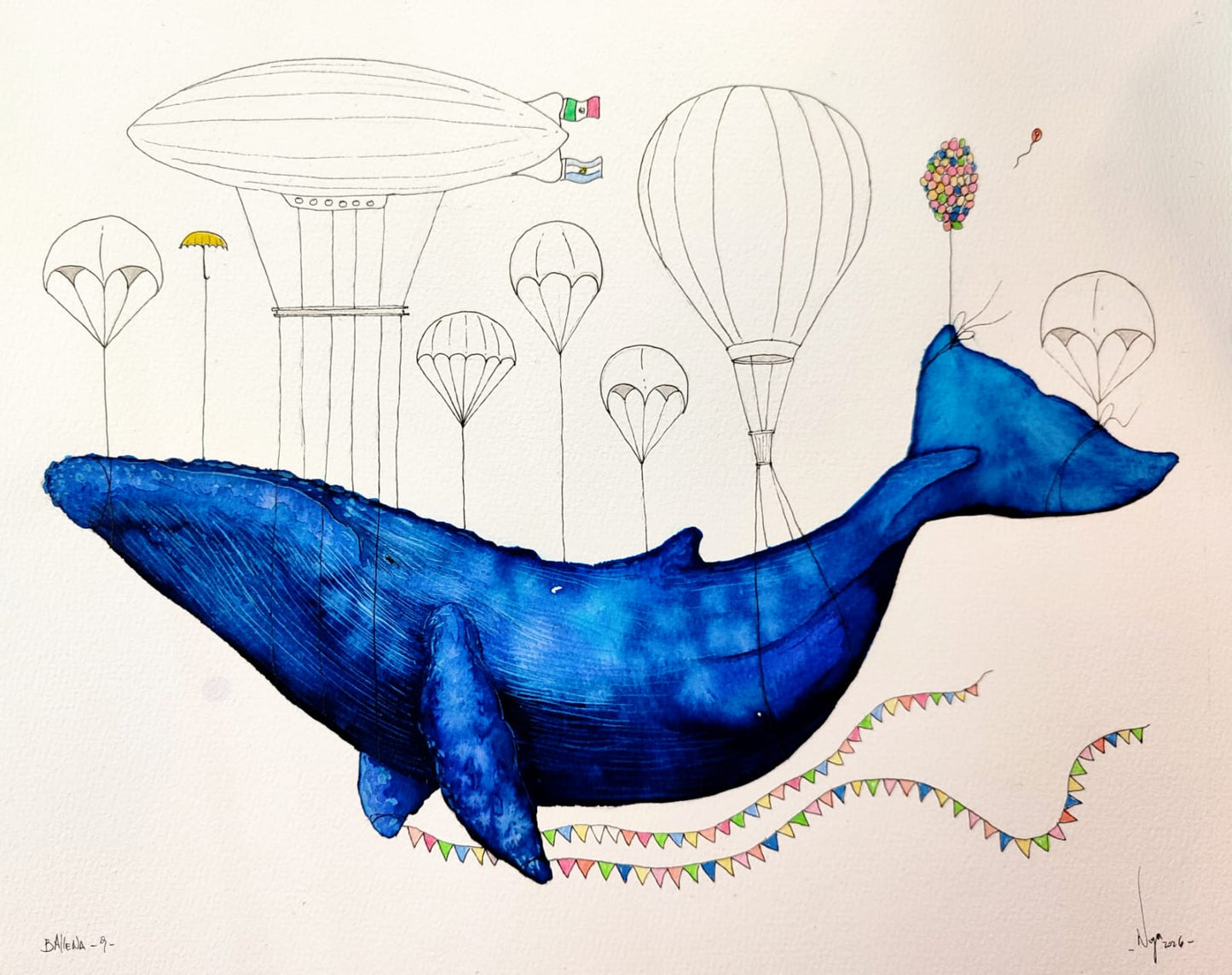 cuadro decorativo - Ballena 9