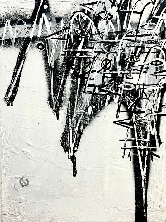obra de Arte original triptico Hunted By a Freak 1,2,3