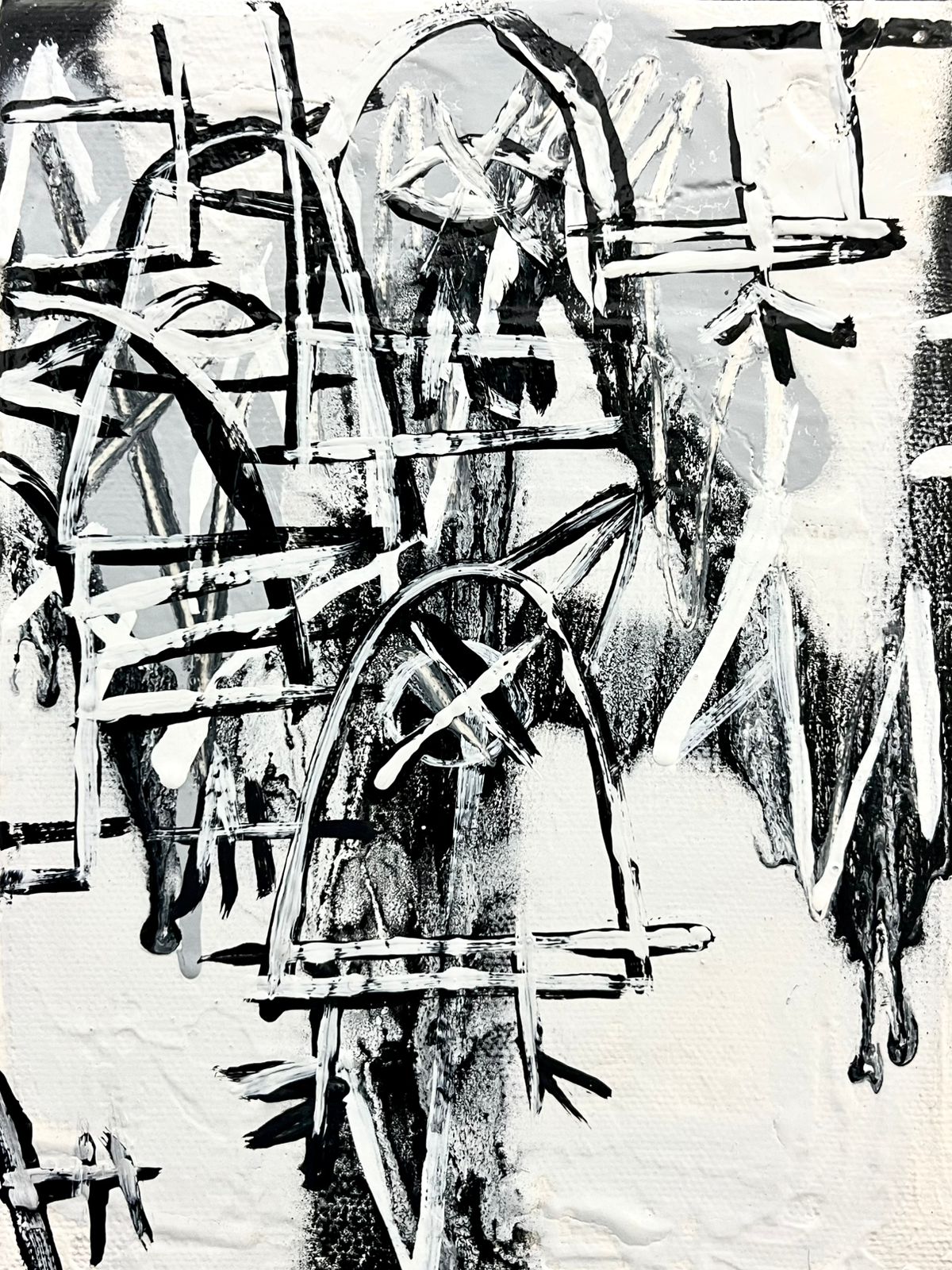 obra de Arte original triptico Hunted By a Freak 1,2,3