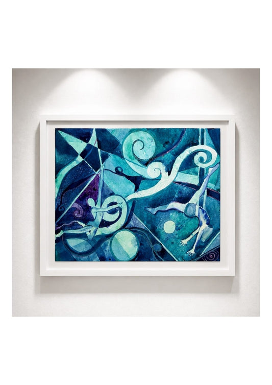 Cuadro Decorativo - Fluir en Azul