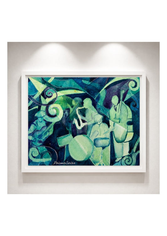 Cuadro Decorativo - Jazz en Azul