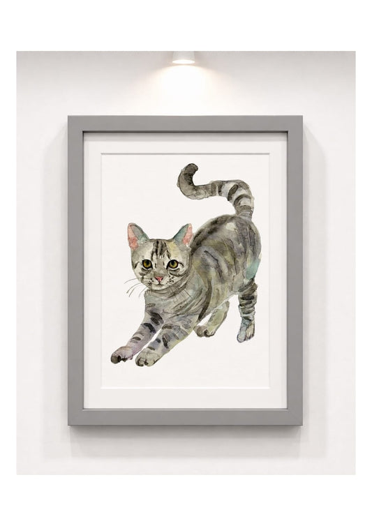 Cuadro Decorativo - Gato en movimiento