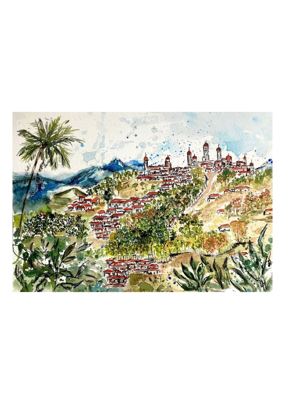 Cuadro Decorativo - Paisaje entre montañas