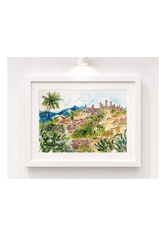 Cuadro Decorativo - Paisaje entre montañas
