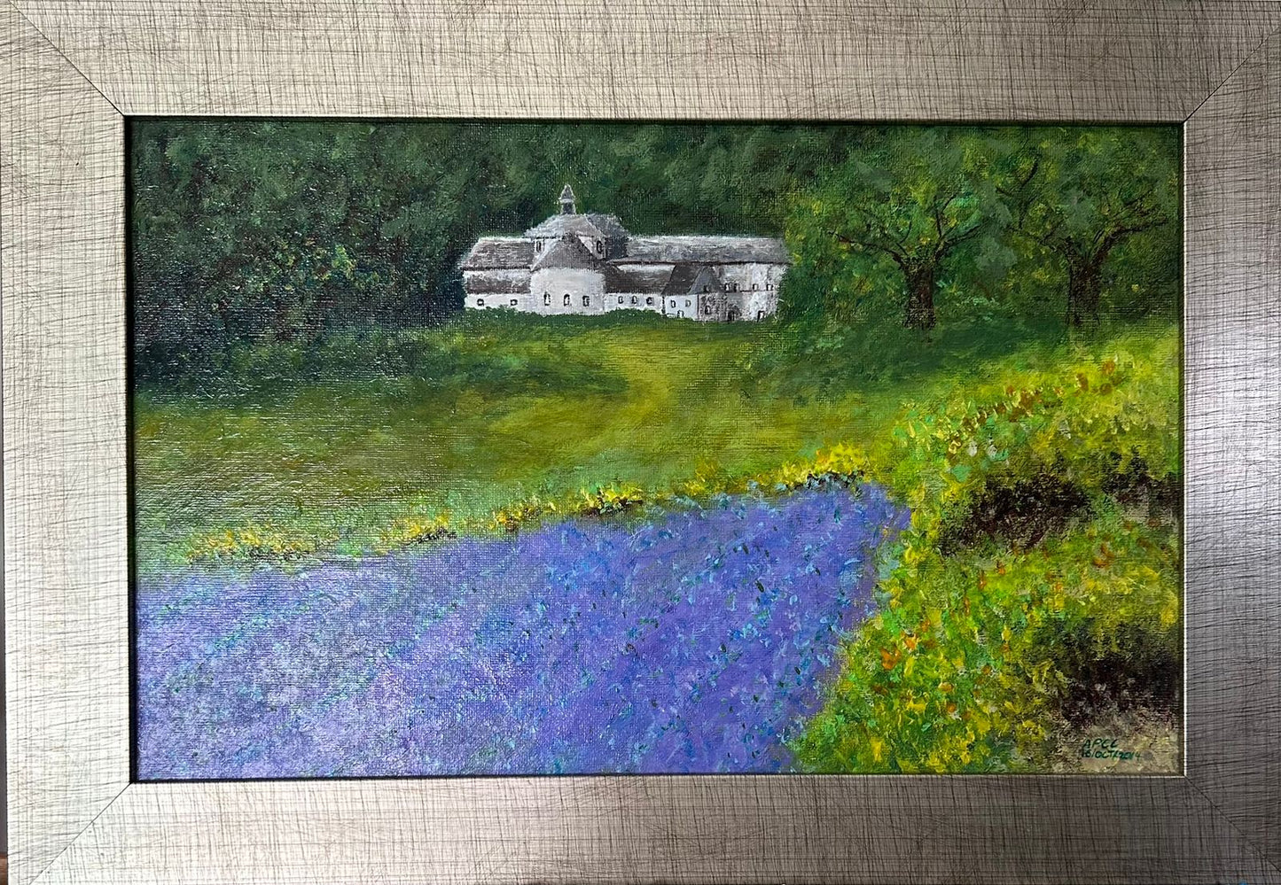 Paisaje con campo de lavanda