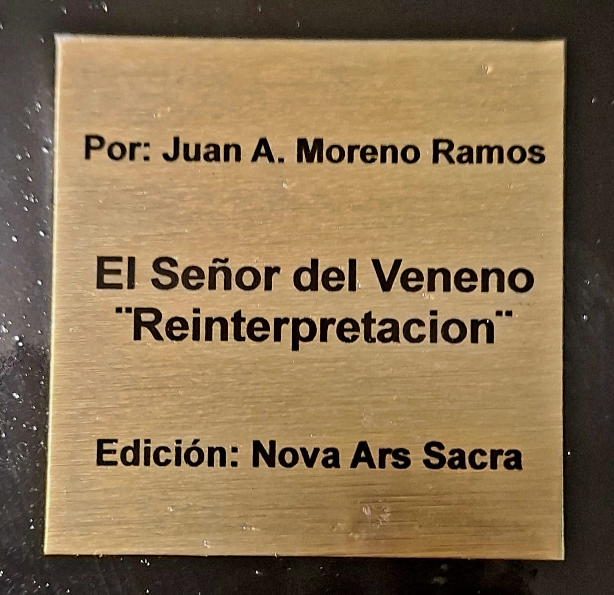Escultura moderna - El señor del veneno "Reinterpretación"
