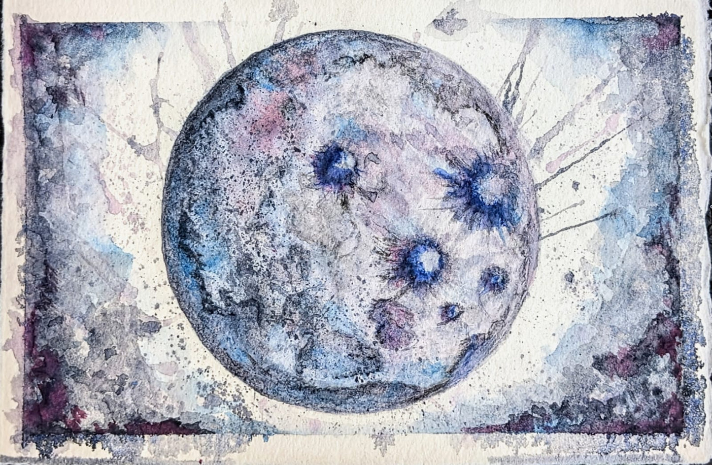 Cuadro minimalista moderno - Luna de hielo