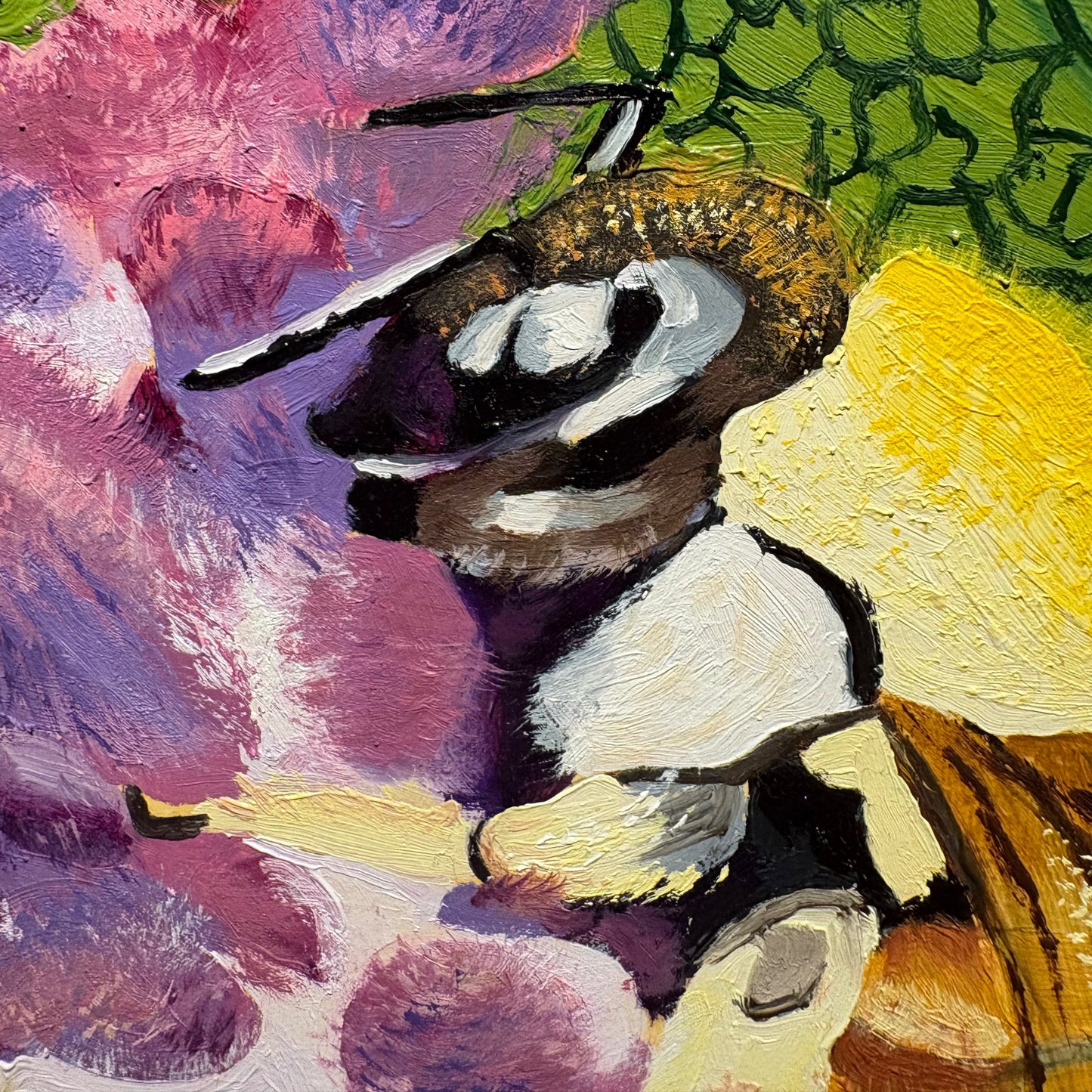 Cuadro al Óleo - Abeja solitaria