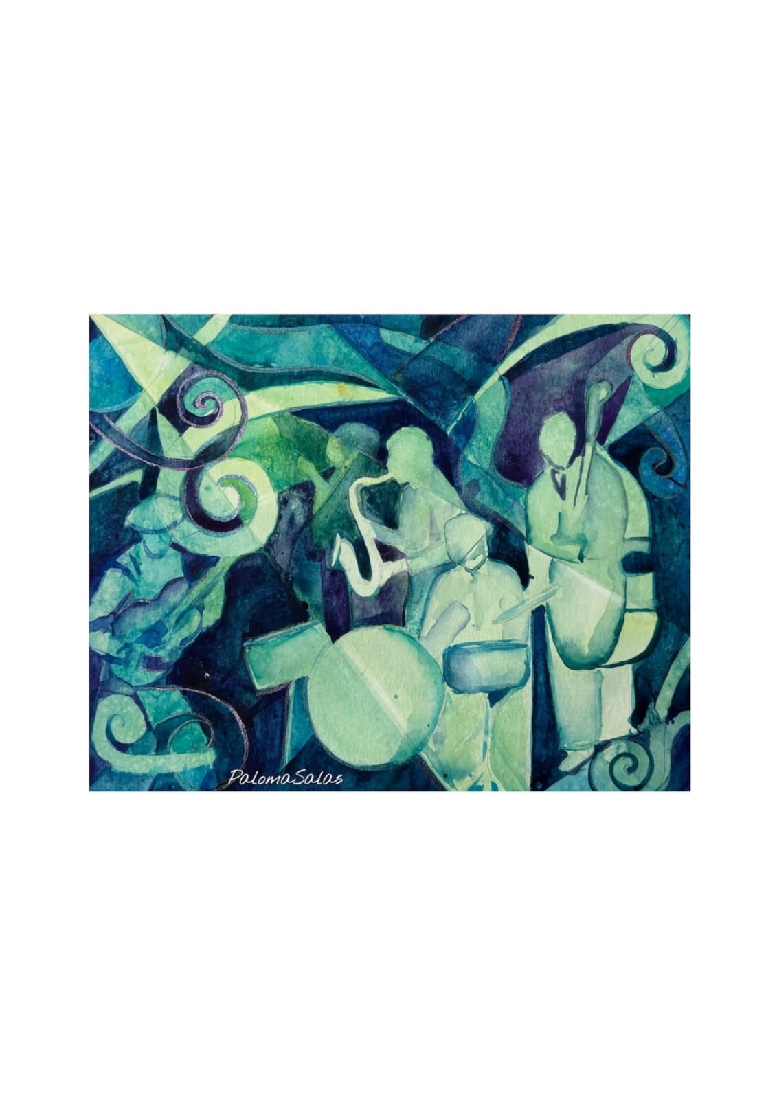 Cuadro Decorativo - Jazz en Azul