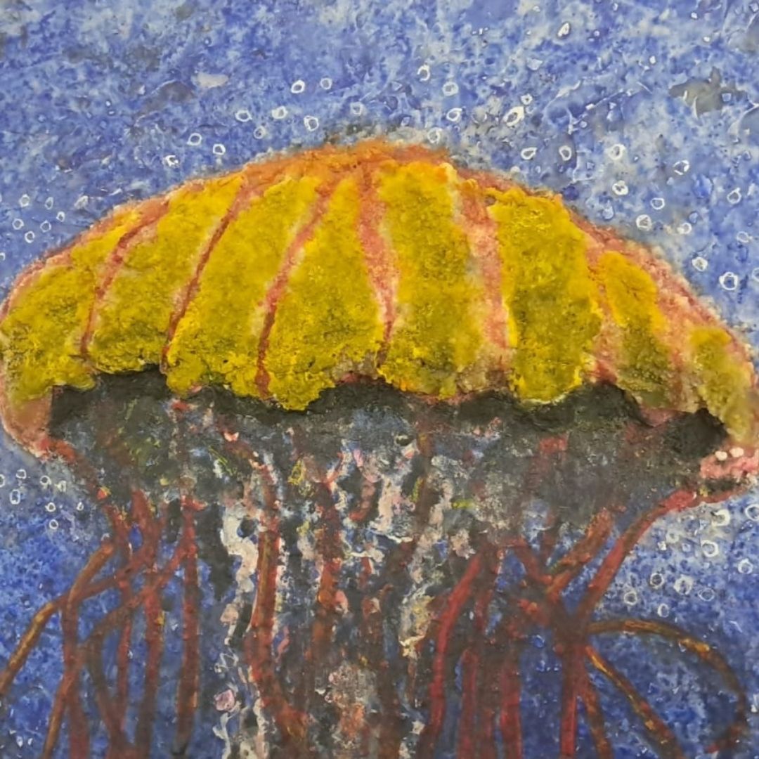 SEVEN BLUE JELLYFISH