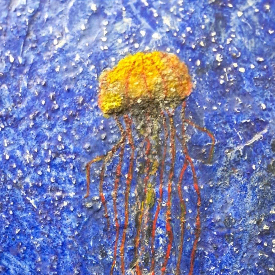 SEVEN BLUE JELLYFISH
