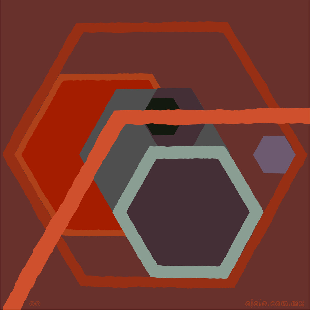Arte contemporáneo — abstracto digital 5