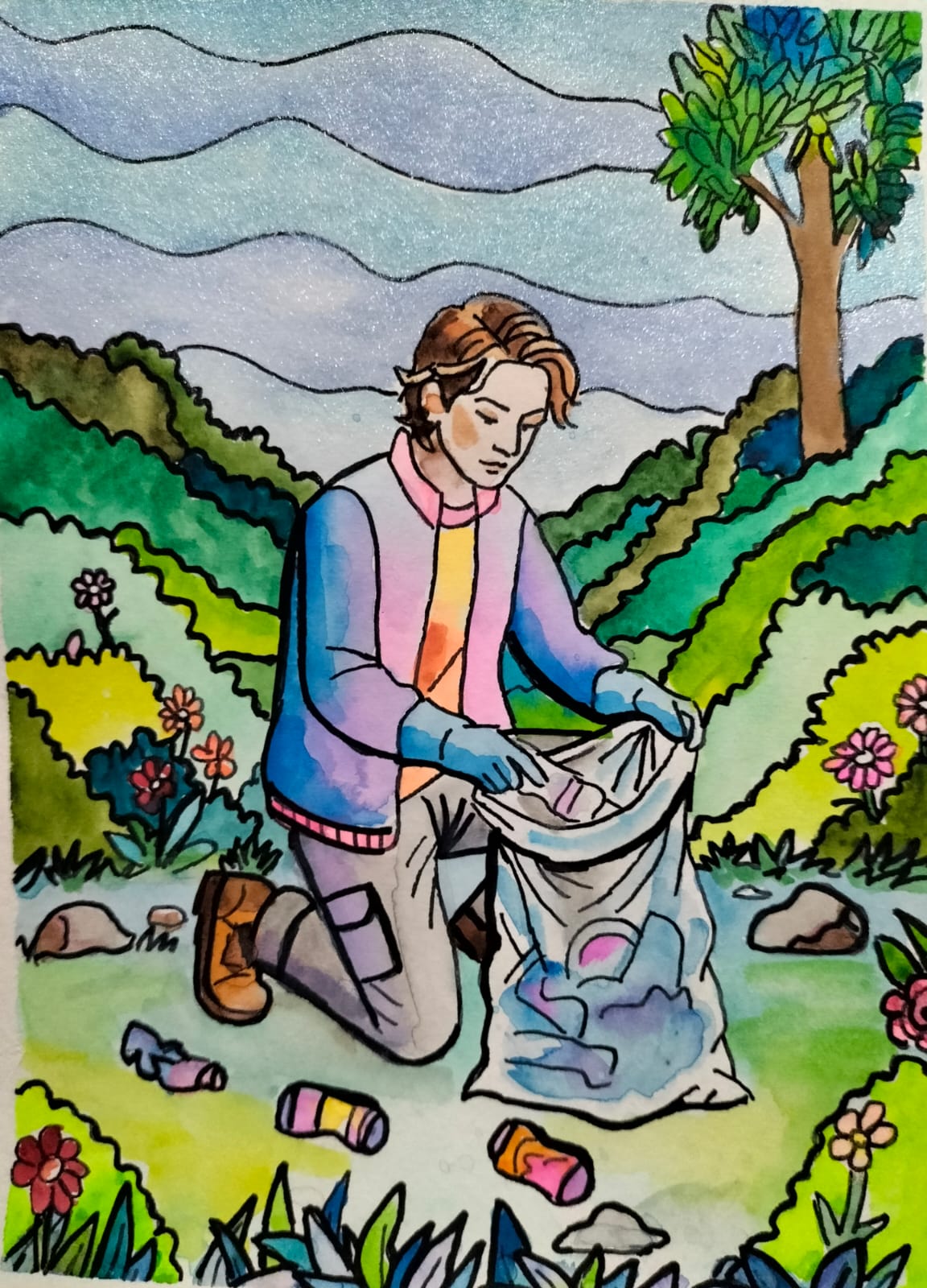 Obra de arte original- Mi presencia restaura