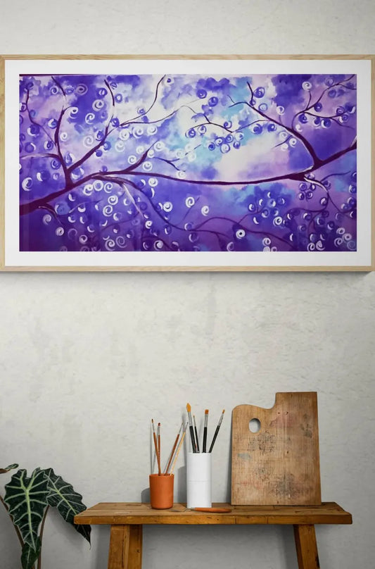 Árbol en Morado