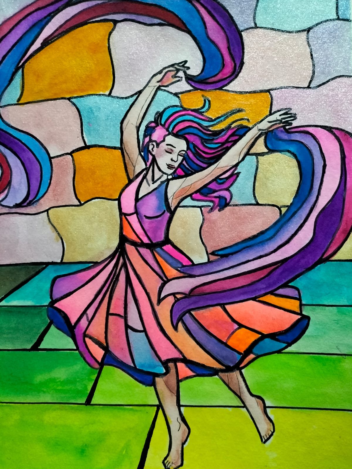 Obra de arte original - Cuàndo bailo transmuto