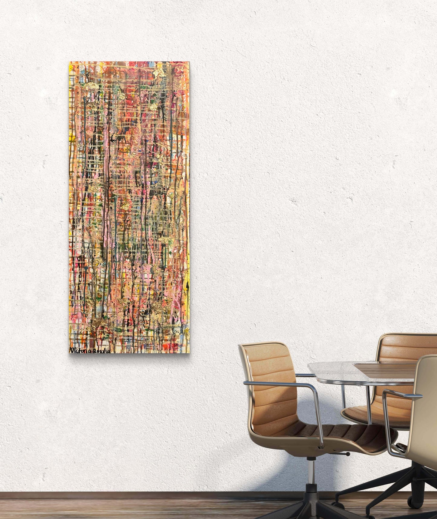 Luz entre líneas de color