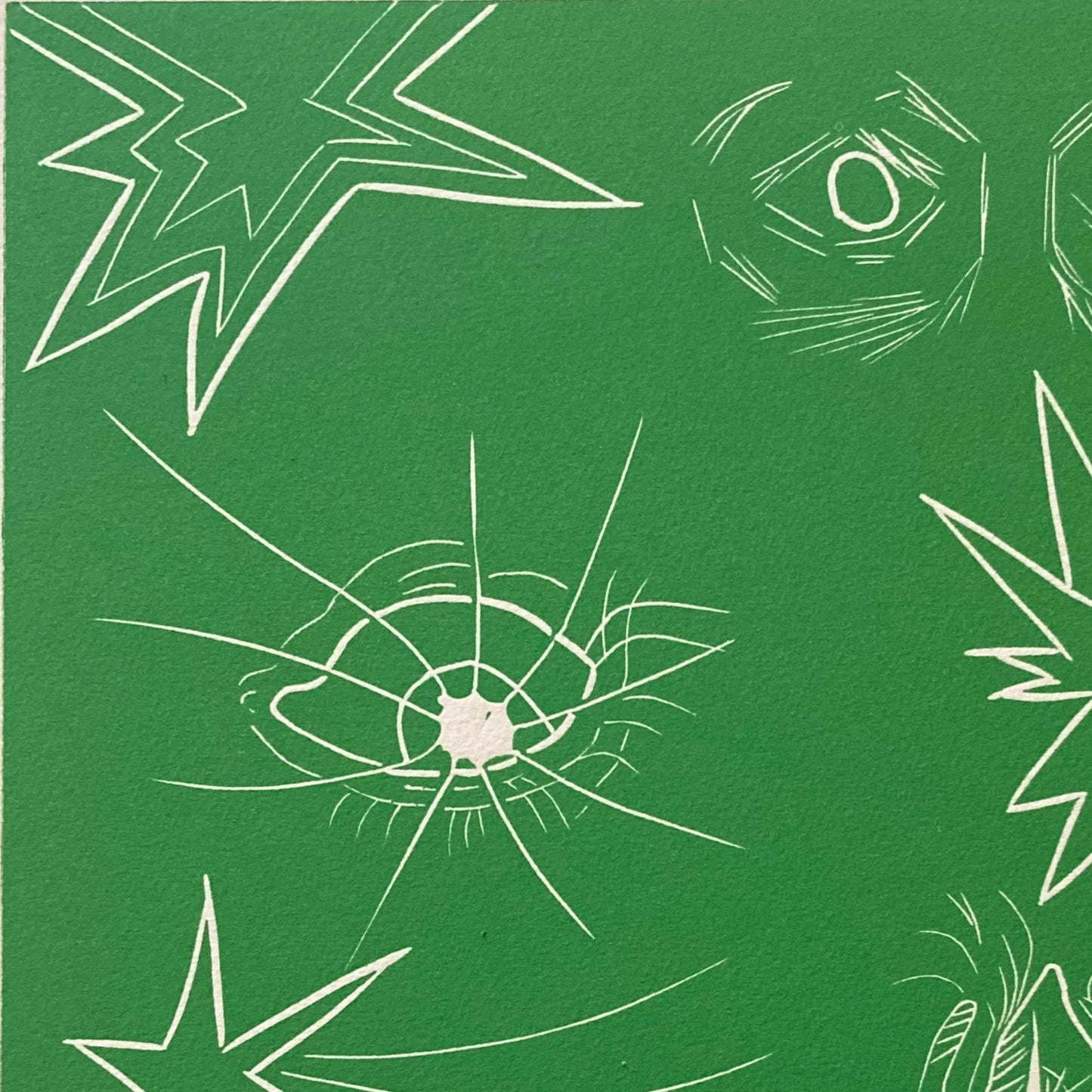 Linograbado - Mirada cosmica