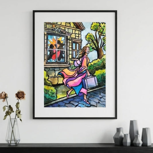 Obra de arte original -  El amor al marcharse