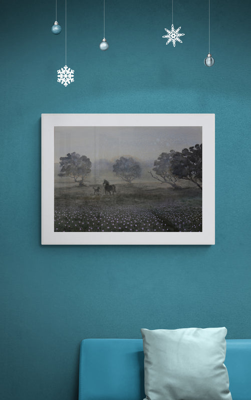Obra de Arte Original "El amanecer del caballito"