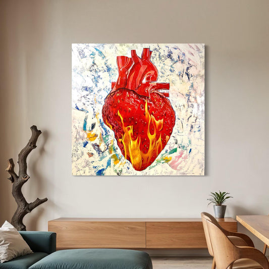Corazón fresa
