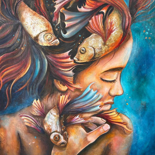 Técnica: Mixta sobre lienzo
Medidas: 100 x 80 cm