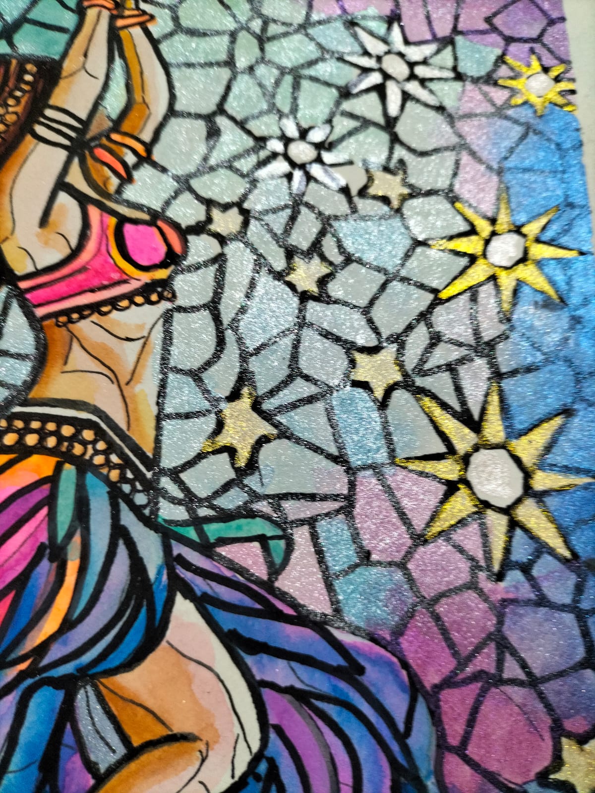 Obra de arte original- Las estrellas danzan