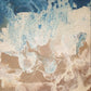Arte p/sala Eilat: cuadro marino abstracto de olas con texturas realistas en tonos azules y arena