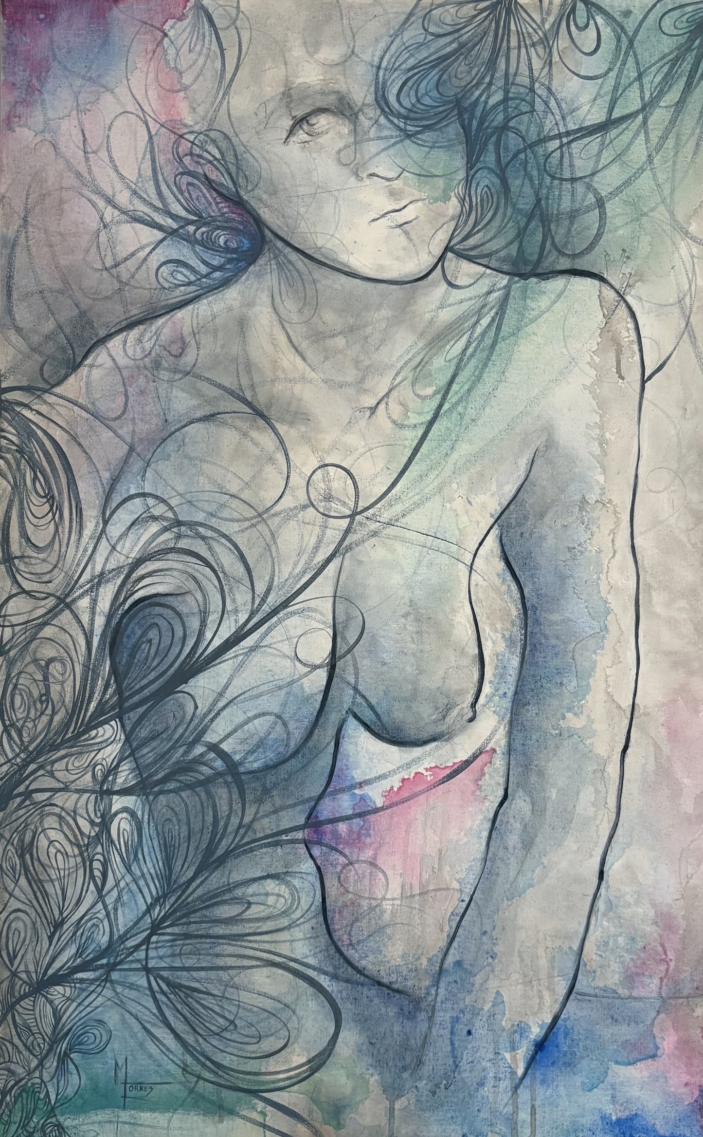 Obra de arte Original- Entre el pensamiento