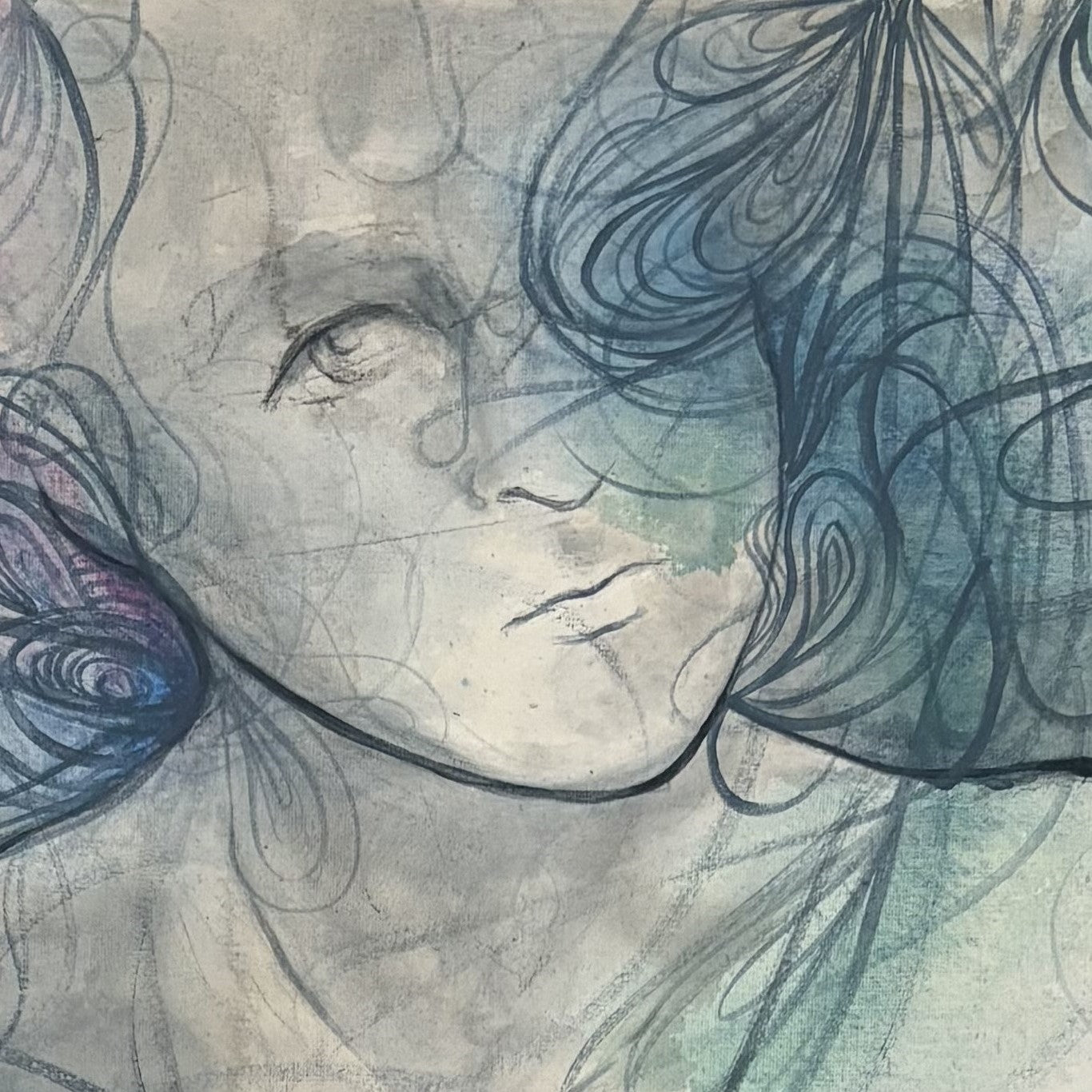 Obra de arte Original- Entre el pensamiento