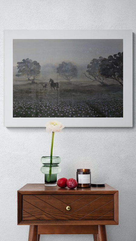 Obra de Arte Original "El amanecer del caballito"