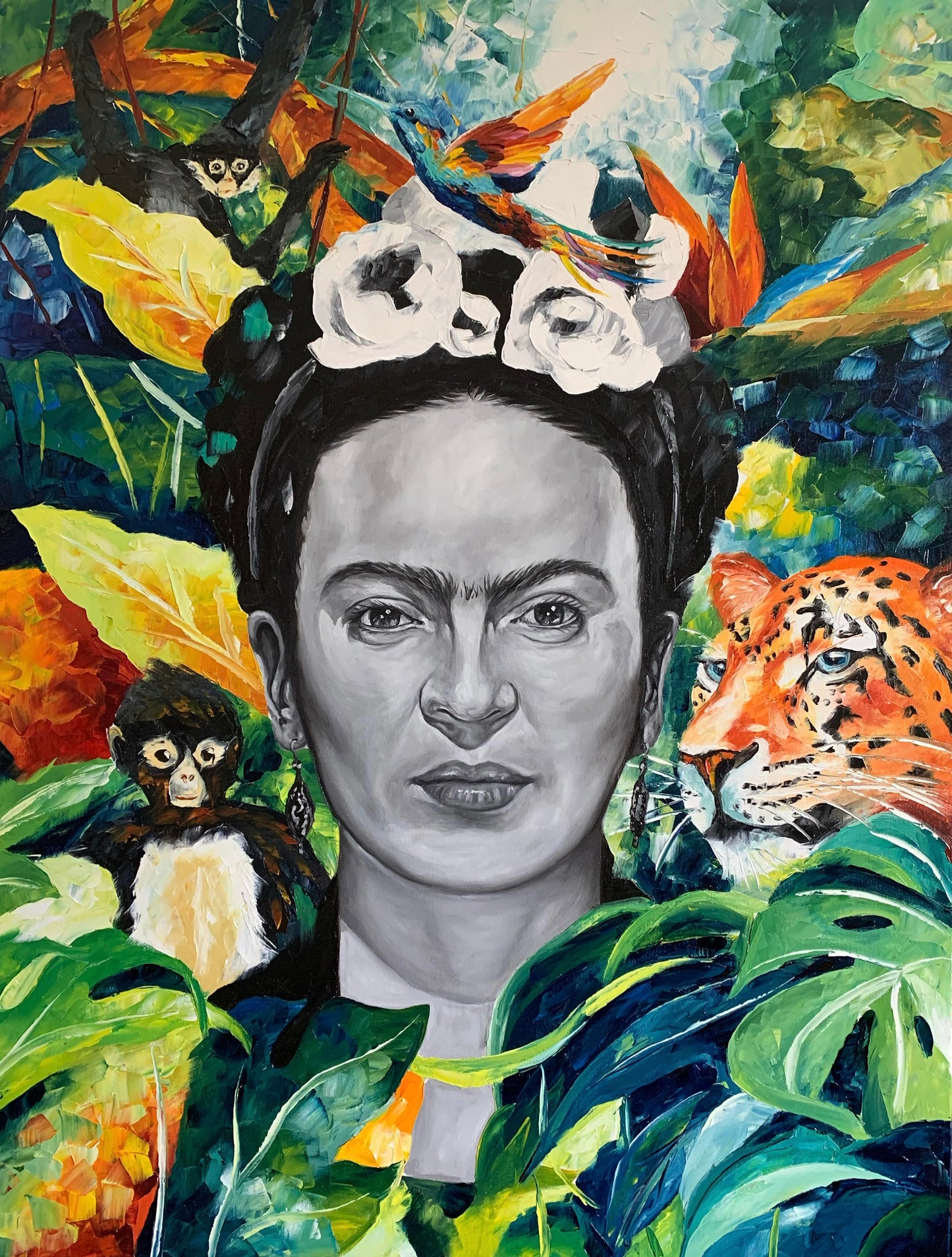 Frida con Jaguar