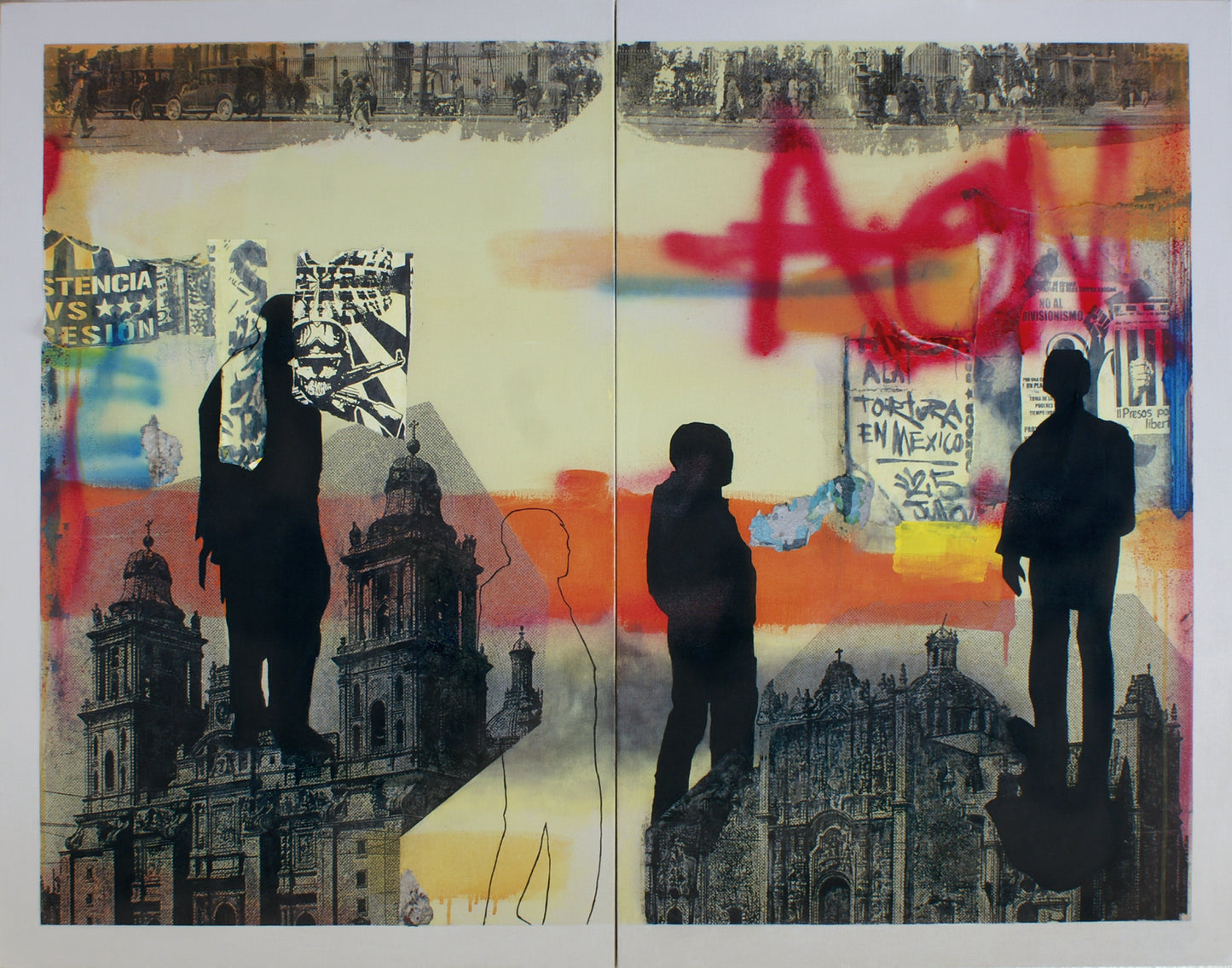 De la serie Fuerzas contrarias No. 1 - Pintura contemporánea