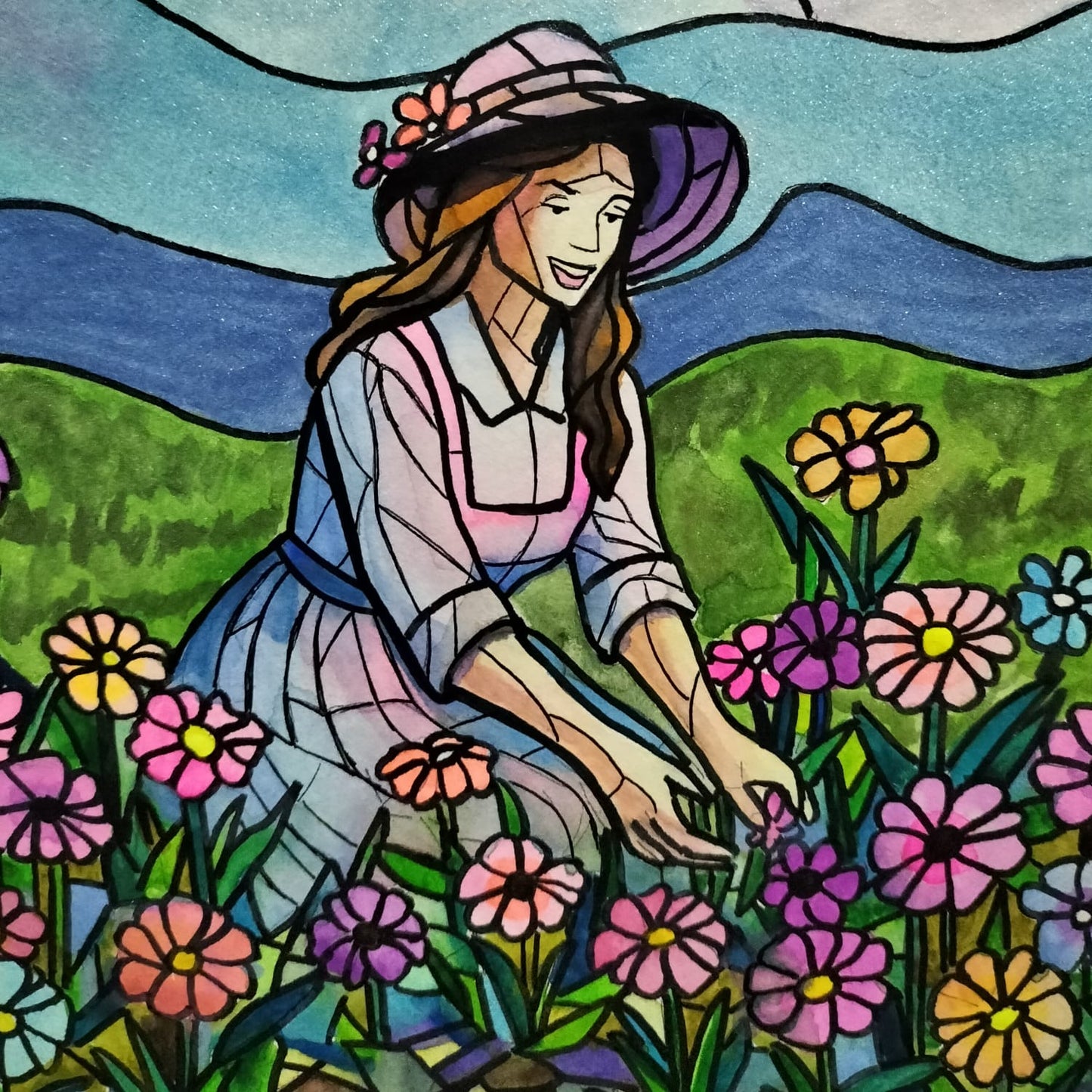 obra de arte original - Cultivando amor