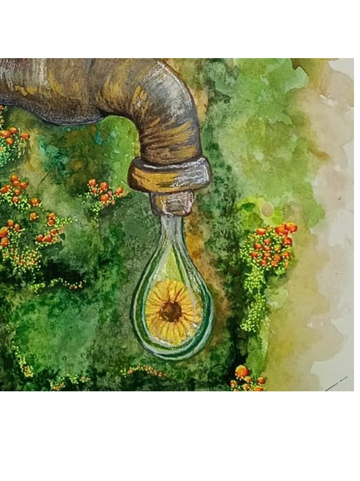 Cuadro decorativo - Gota a gota se va la vida