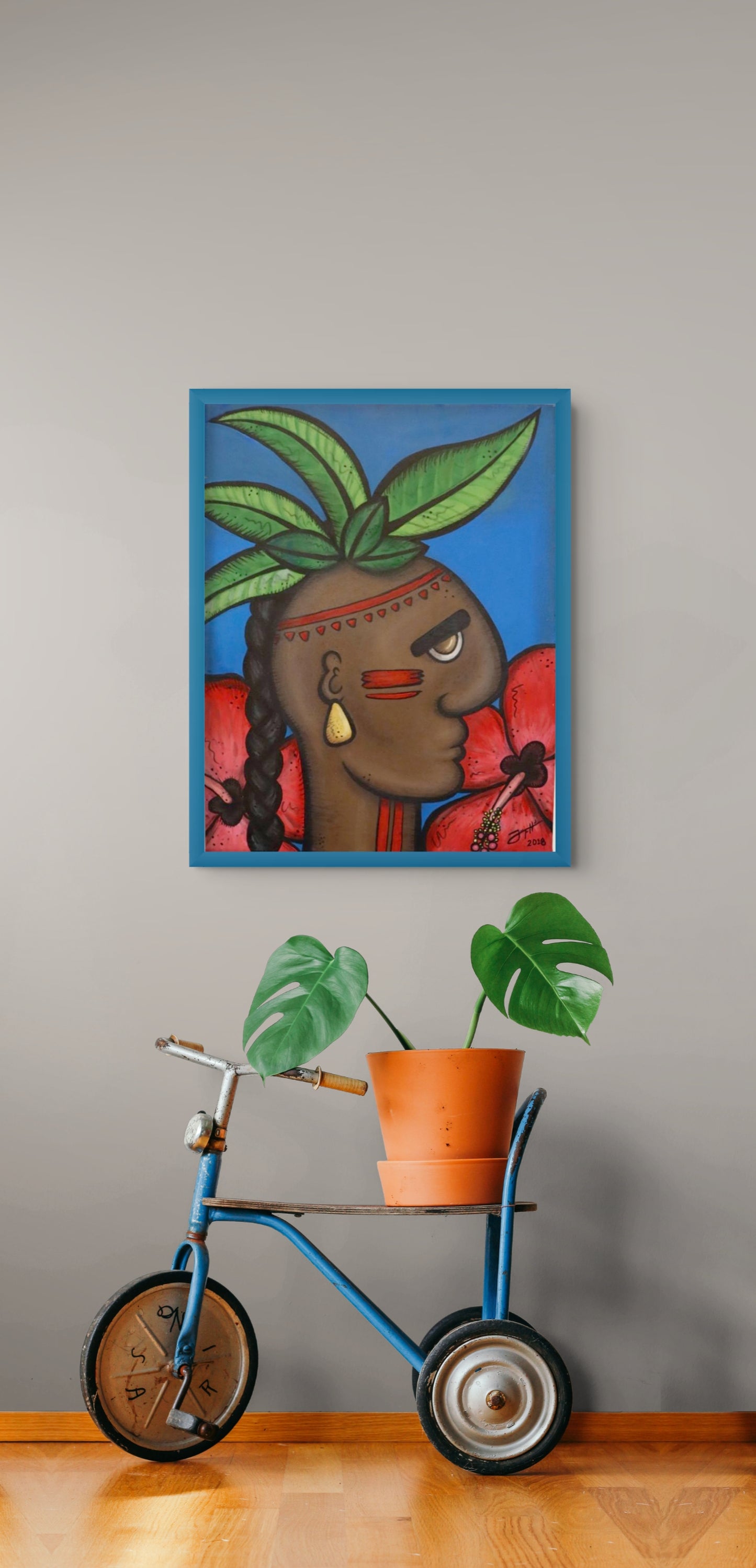 Camino a Brasil - Cuadro decorativo infantil