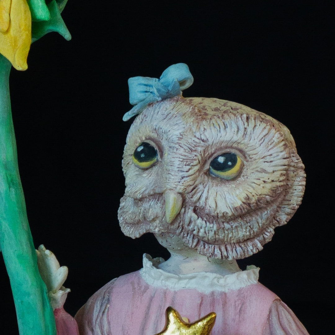 Escultura Cerámica - Niña Lechuza