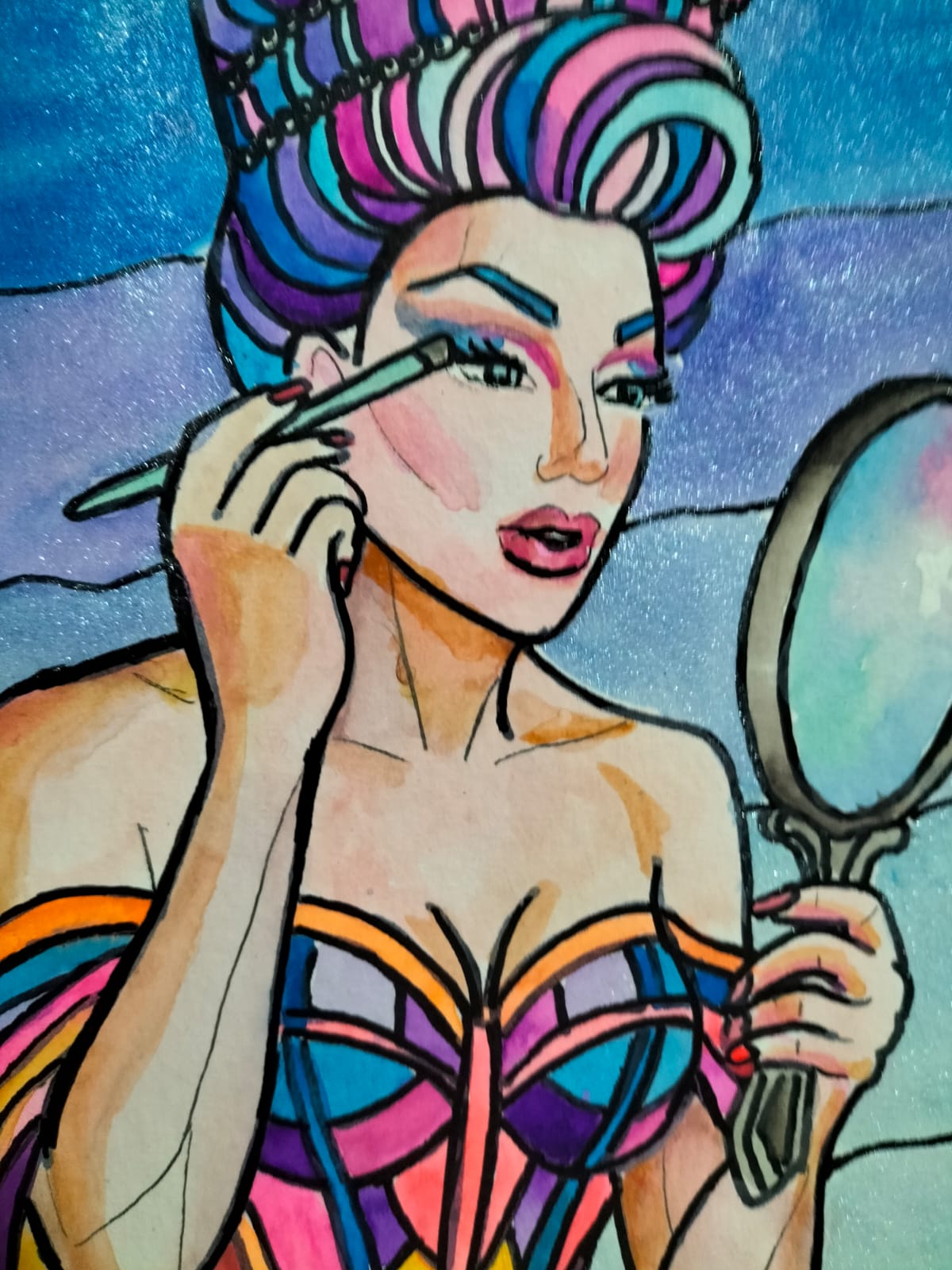 Obra de arte original - ni hombre, ni mujer, soy la belleza