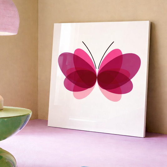 Arte moderno - Mariposa rosa