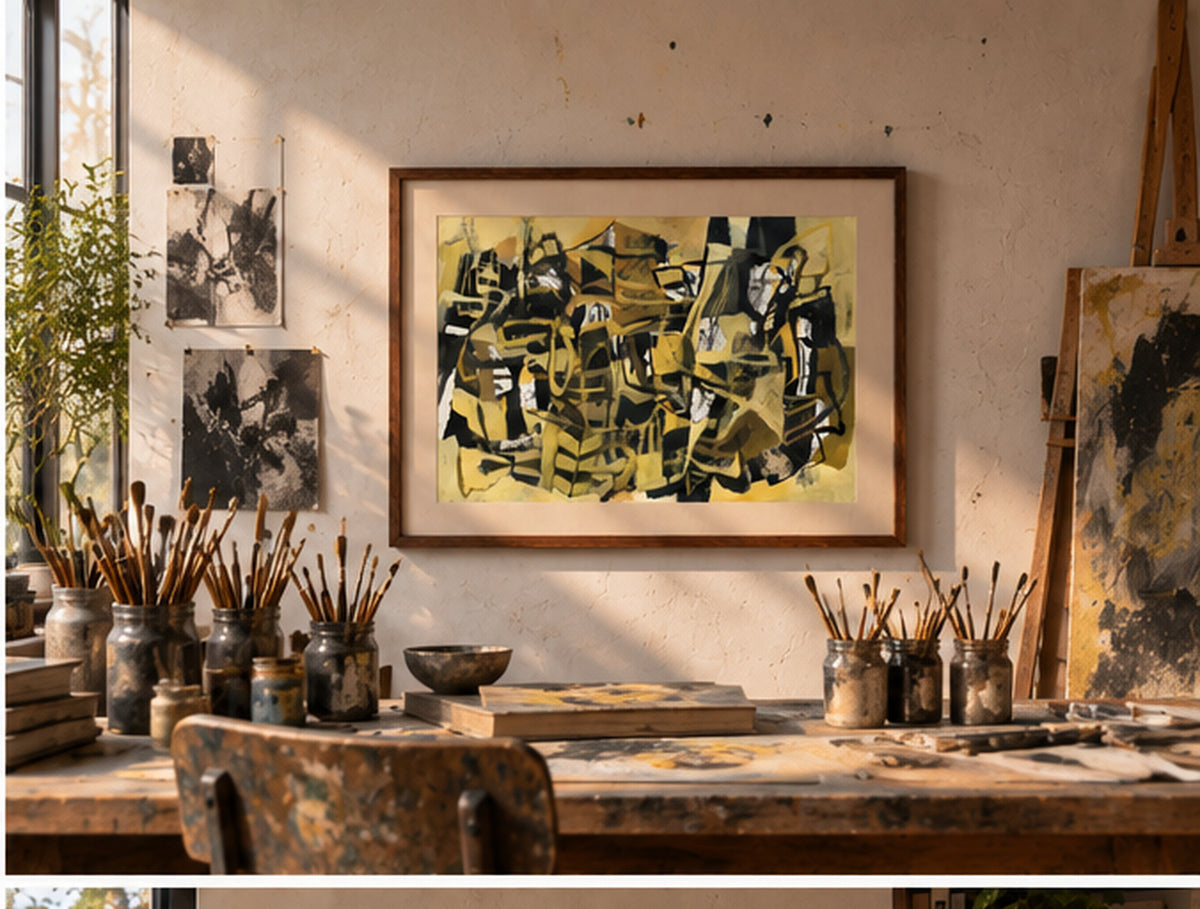 Arte Abstracto - Recorridos. Serie Cartografías Fragmentadas