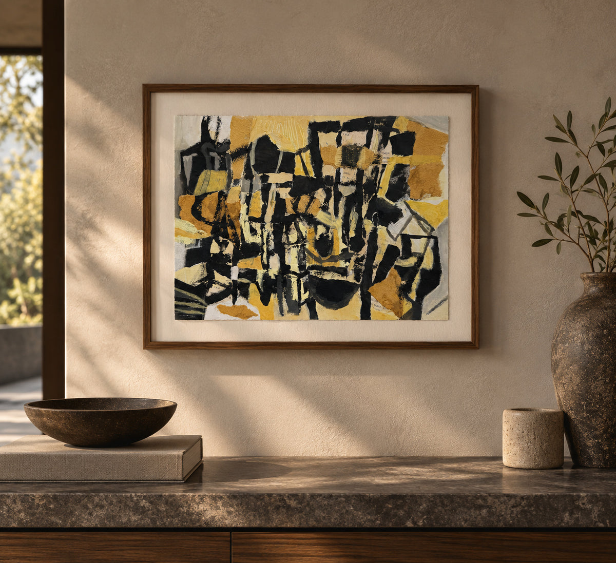 Arte abstracto - Estratos. Serie Cartografías Fragmentadas