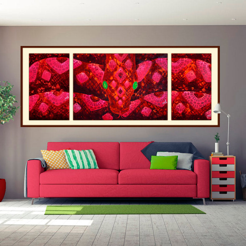 Obra de arte original - Serpiente del Maiz