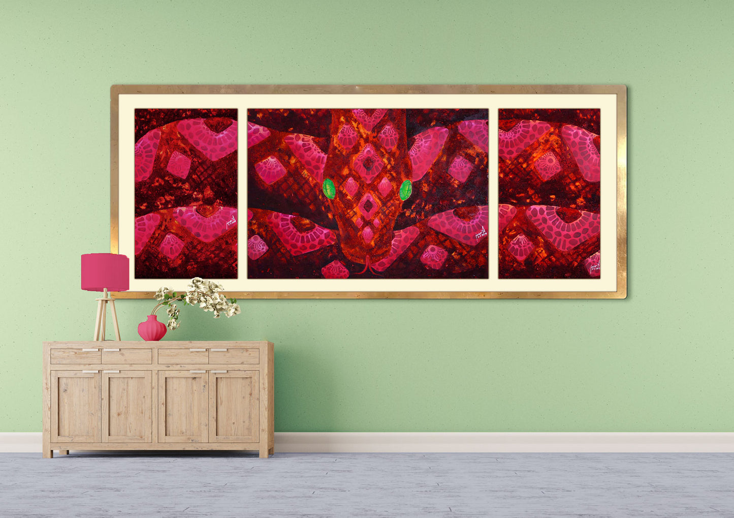 Obra de arte original - Serpiente del Maiz