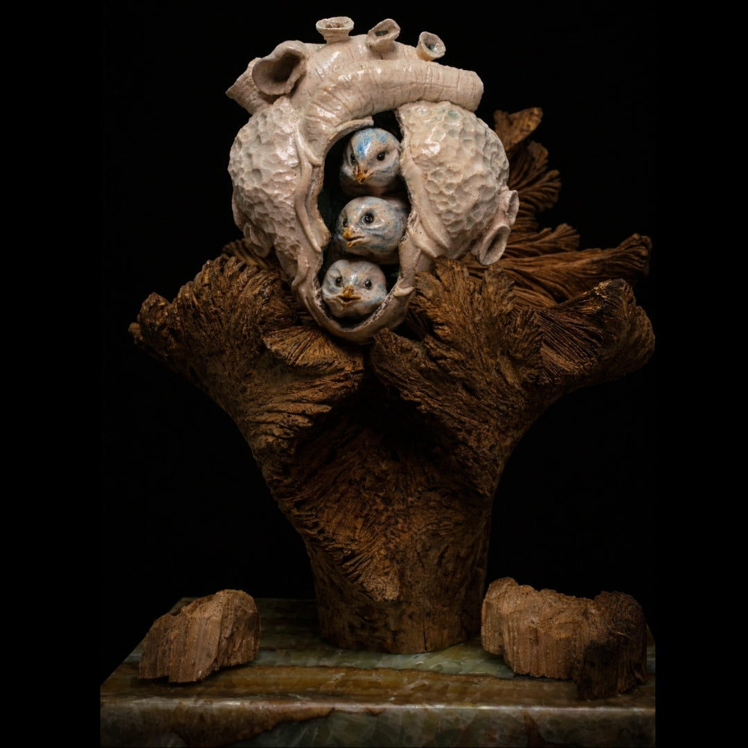 Escultura Cerámica - Nidada y Santuario