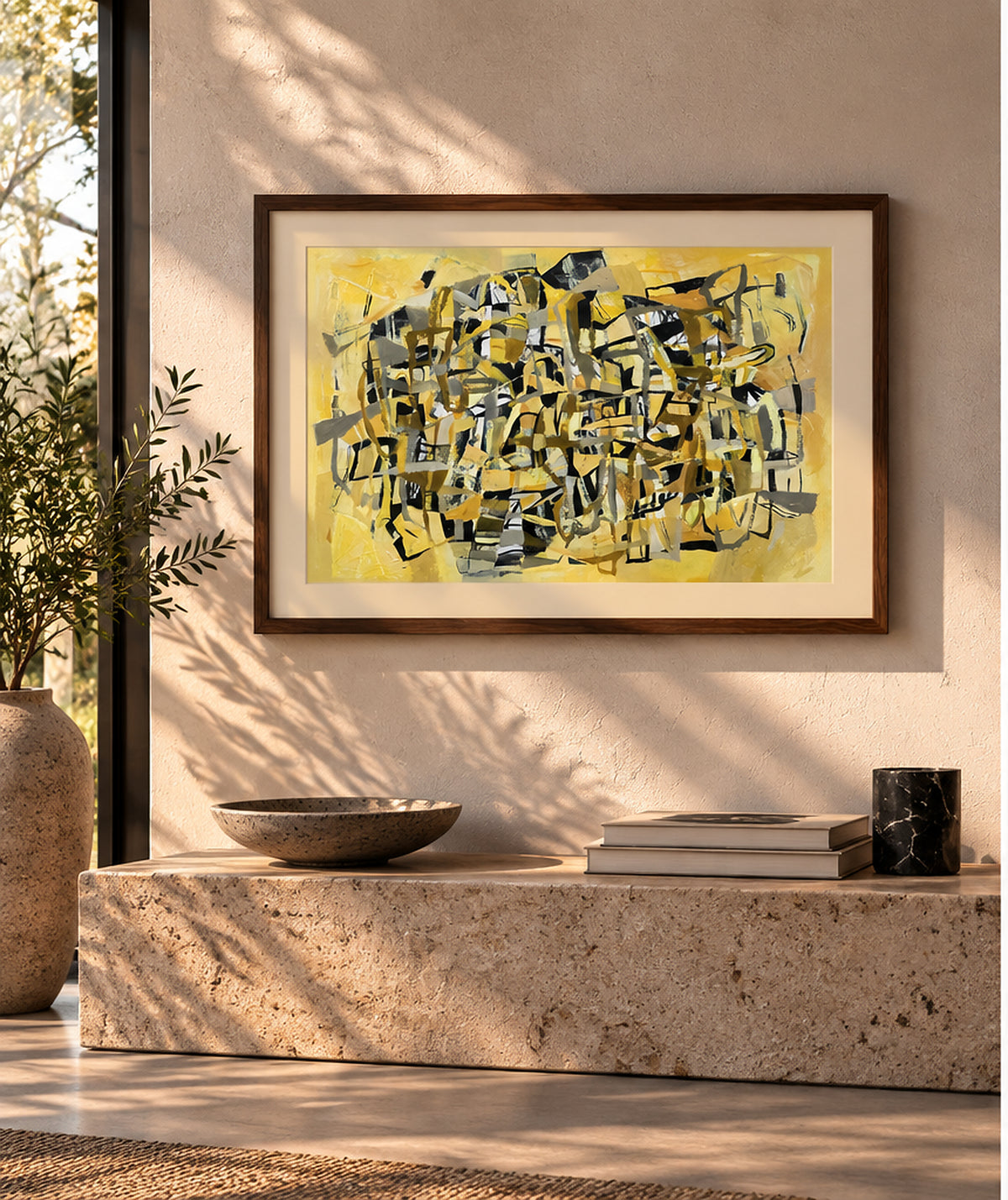 Arte abstracto - Núcleo. Serie Cartografías Fragmentadas.
