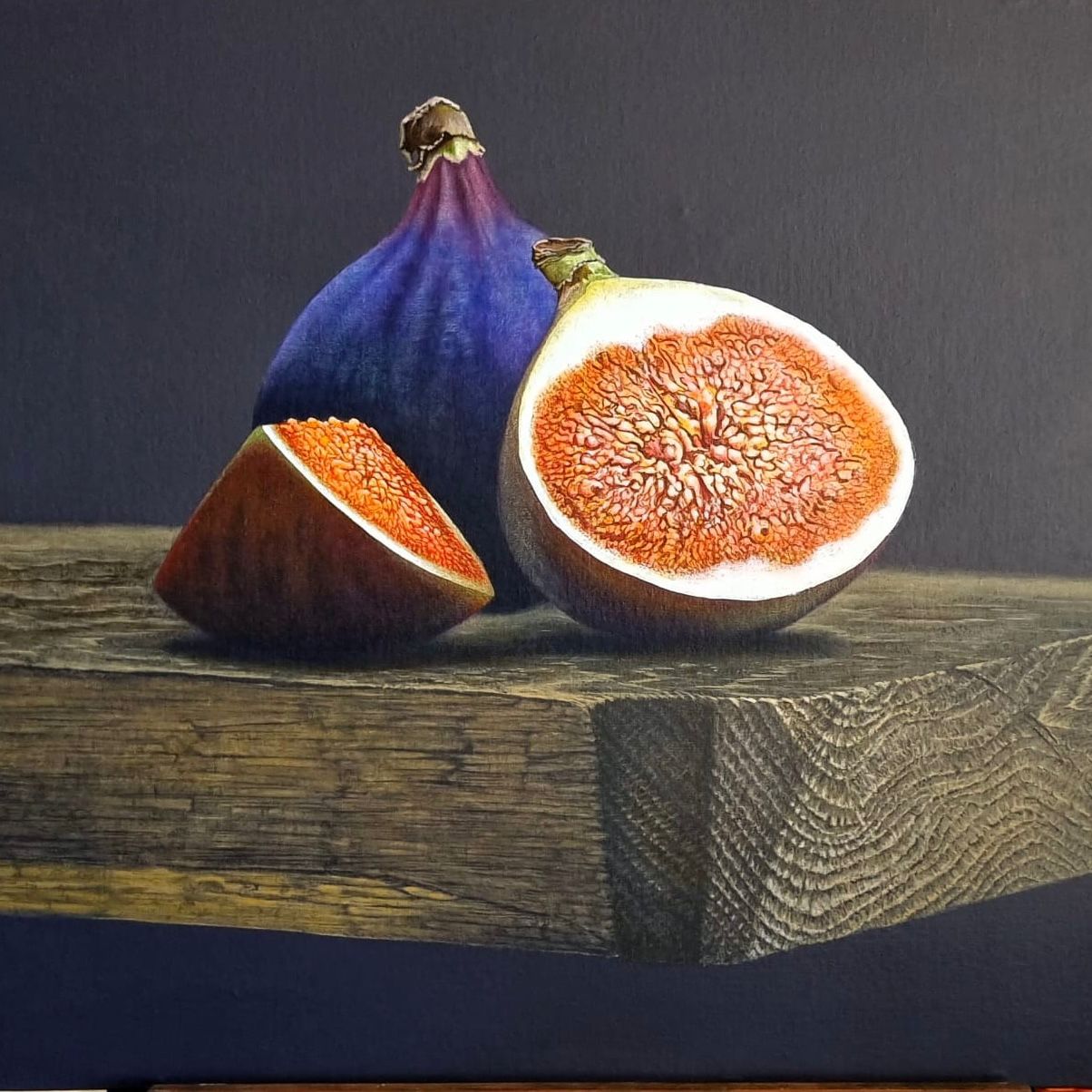 Arte Decorativo Higos sobre Repisa