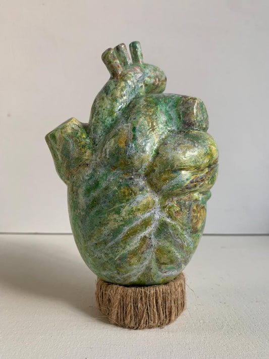 Escultura decorativa - Corazón de tierra (ónix)