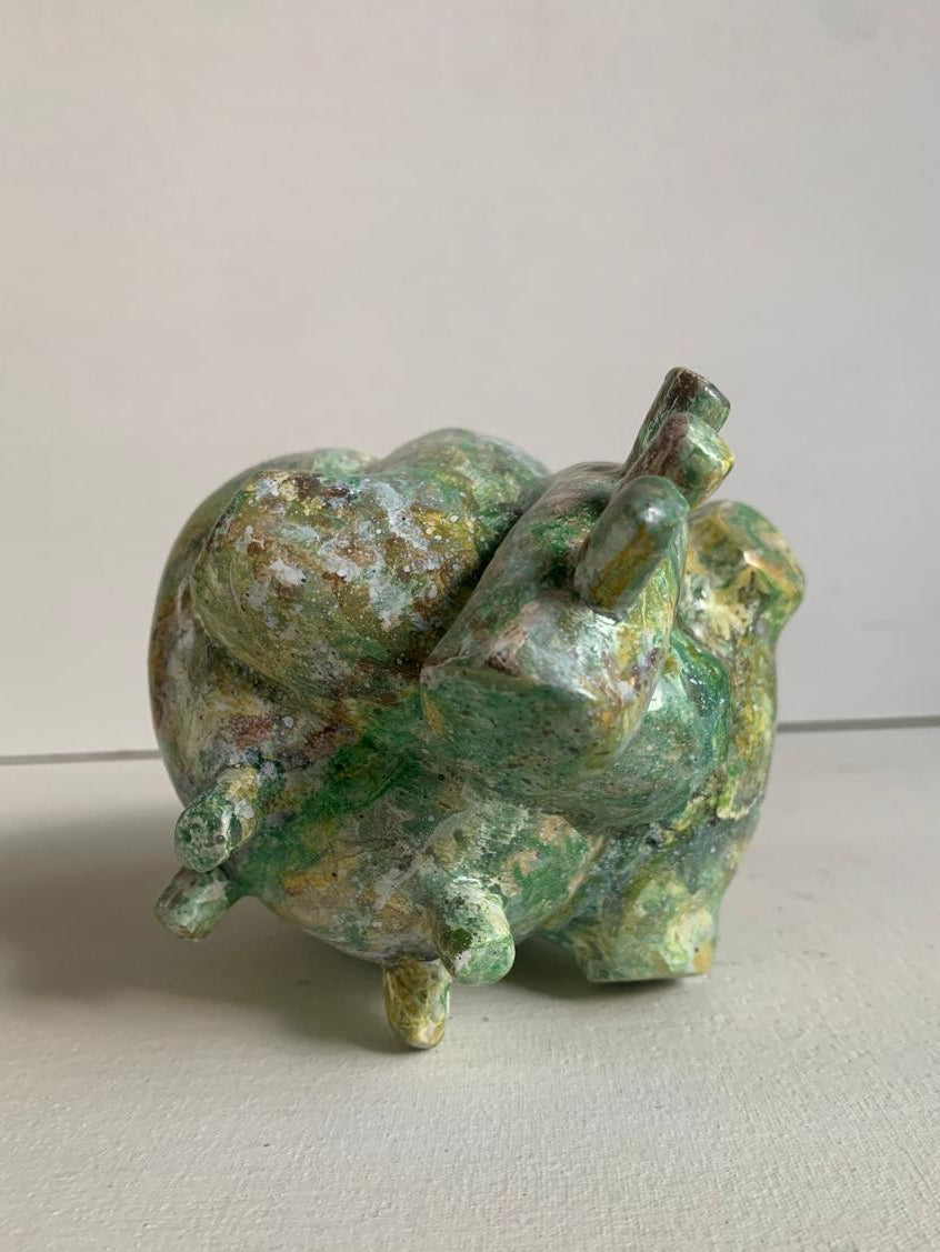 Escultura decorativa - Corazón de tierra (ónix)