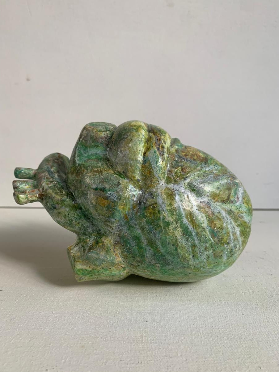 Escultura decorativa - Corazón de tierra (ónix)