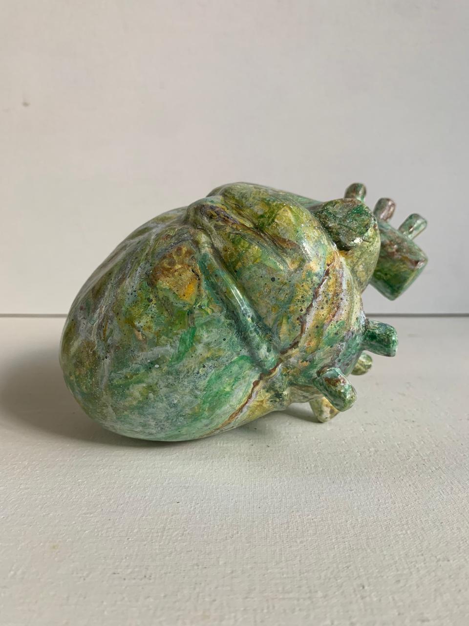 Escultura decorativa - Corazón de tierra (ónix)